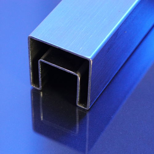Corrimano in acciaio inossidabile - LAMANO U40x40 - LECCOR Leuchten GmbH - in vetro / in policarbonato / LED