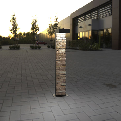 Lampioncino da giardino - CUBANO TYP 410 - LECCOR Leuchten GmbH - per spazio pubblico / contemporaneo / in acciaio inossidabile