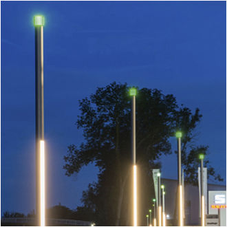 Colonna luminosa contemporanea - COLLONA - LECCOR Leuchten GmbH - in acciaio inossidabile / in vetro smerigliato / in policarbonato