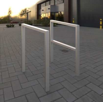 Rastrelliera per biciclette a pavimento - QUADRATONE R60X40 - LECCOR Leuchten GmbH - verticale / per spazi pubblici / in acciaio inossidabile