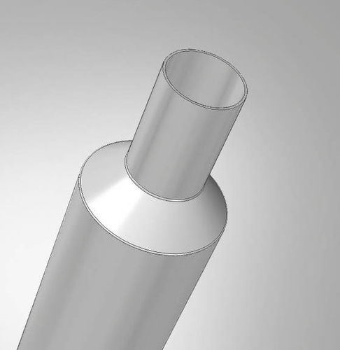 Palo di illuminazione - STEPPED ROUND - LECCOR Leuchten GmbH - in acciaio inossidabile / personalizzabile