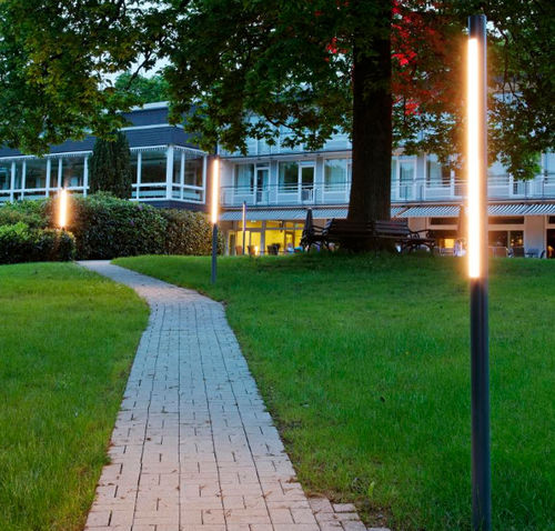 Colonna luminosa contemporanea - FIACCOLA TYPE 510 - LECCOR Leuchten GmbH - in acciaio inossidabile / in policarbonato / LED
