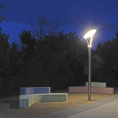 Lampione urbano - CIRCOLO TYPE 030/510 INCLINED - LECCOR Leuchten GmbH - da giardino / contemporaneo / in acciaio inossidabile