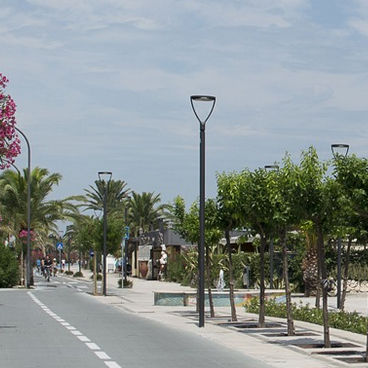 Lampione urbano - ECORAYS - AEC Illuminazione - contemporaneo / in ghisa di alluminio / in acciaio inossidabile