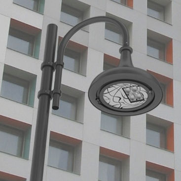 Lampione urbano - GOBLET - AEC Illuminazione - contemporaneo / in ghisa di alluminio / con diffusore in vetro temprato