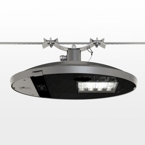 Illuminazione su cavi LED - COMPASS TS - AEC Illuminazione - rotonda / in acciaio inossidabile / con rivestimento in vetro temperato