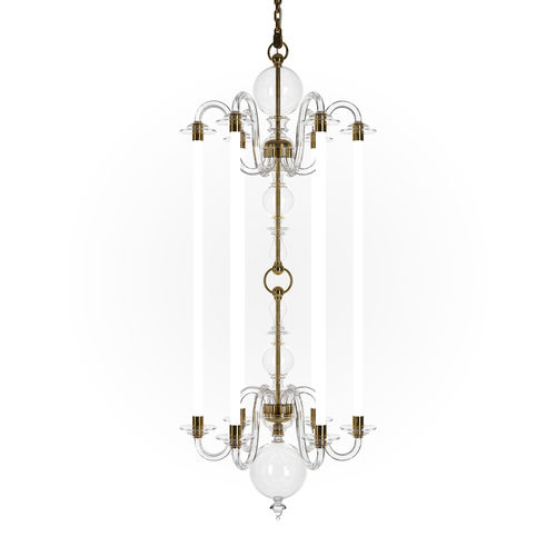 Lampadario classico - EUGENE : ECHO - Preciosa - in cristallo / in ottone / LED