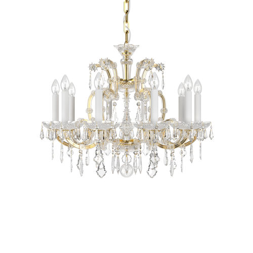 Lampadario classico - MARIA THERESA  - Preciosa - in cristallo / in vetro soffiato / in acciaio
