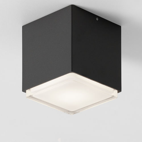 Plafoniera contemporanea - KUBO - ONOK LUZ TECNICA - quadrata / in vetro / in metallo