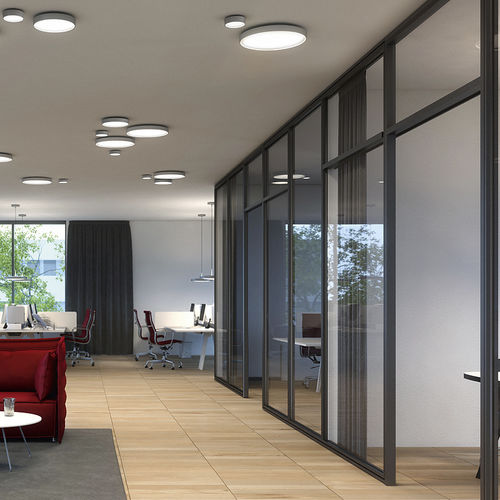 Plafoniera contemporanea - ARVA - RIBAG Licht AG - rotonda / in vetro acrilico / LED