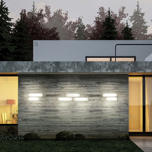 Applique contemporanea - MYWHITE_B - LINEA LIGHT GROUP - da esterno / in polietilene / rettangolare