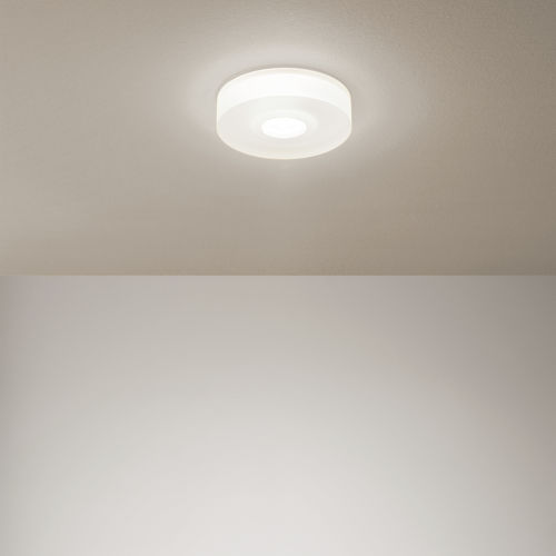 Plafoniera contemporanea - ONE TO ONE_S - LINEA LIGHT GROUP - rotonda / in alluminio / polimetilmetacrilato