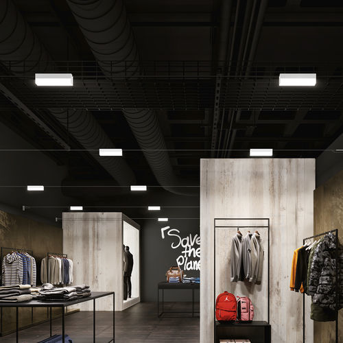 Illuminazione su cavi LED - IOTA - LINEA LIGHT GROUP - rettangolare / in alluminio / in PC