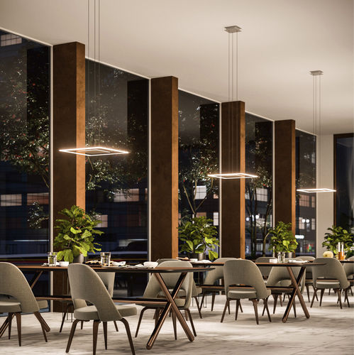 Luce a sospensione - ARUBA_P - LINEA LIGHT GROUP - LED / quadrata / IP20