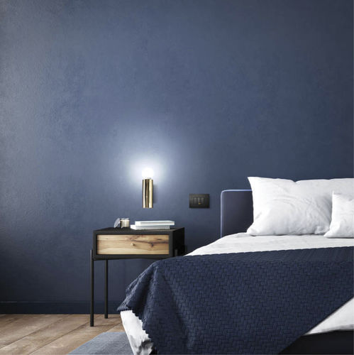 Applique contemporanea - BIRBA_W1 MONO EMISSION - LINEA LIGHT GROUP - da interno / in ottone / in alluminio lucido