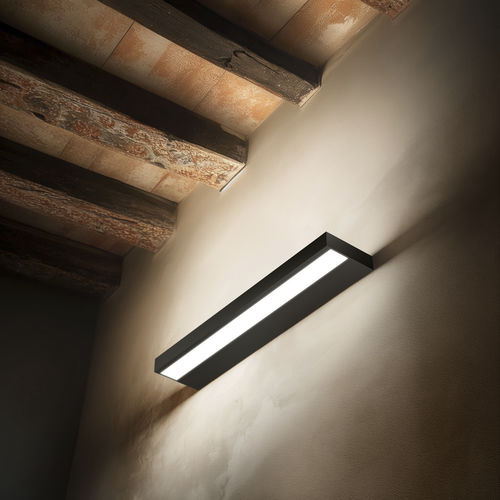 Applique contemporanea - Regolo Double - LINEA LIGHT GROUP - da interno / in alluminio / in policarbonato