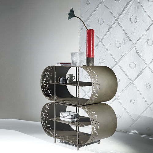 Scaffale contemporaneo - CUTOUT - Siru Lighting - in metallo / Made in Italy / arancione