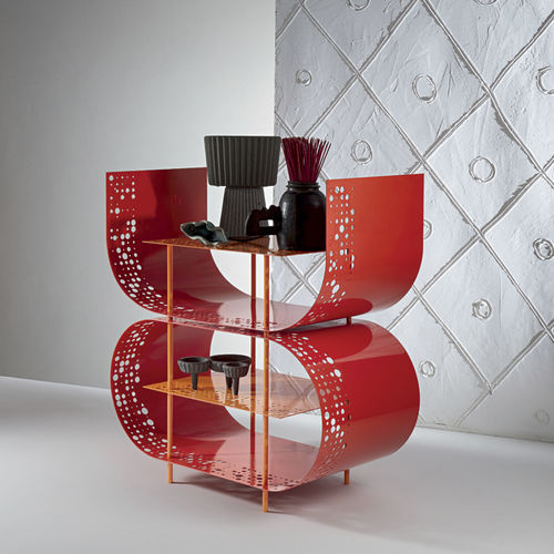 Scaffale contemporaneo - CUTOUT - Siru Lighting - in metallo / Made in Italy / arancione