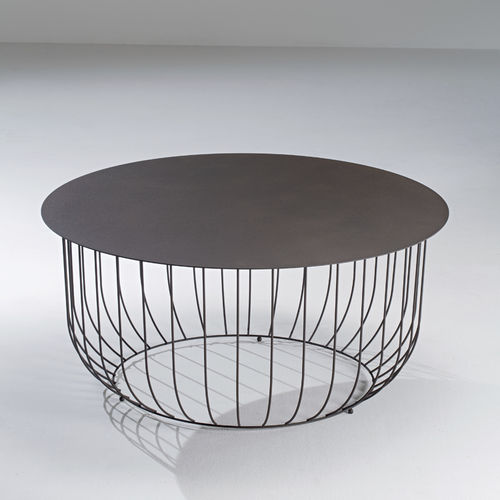 Tavolino basso contemporaneo - HEMISPHERE - Siru Lighting - in acciaio verniciato / con supporto in acciaio verniciato / con supporto in filo metallico