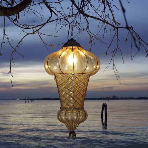 Lampada in vetro soffiato - BABÀ - Siru Lighting - a sospensione / in filo metallico / classica