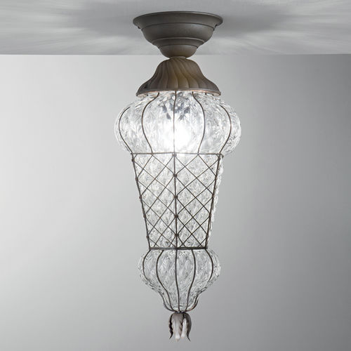 Plafoniera classica - BABÀ - Siru Lighting - conica / in vetro soffiato / in metallo