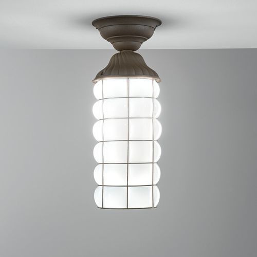 Plafoniera classica - CORNO DUCALE - Siru Lighting - cilindrica / in metallo / in vetro soffiato