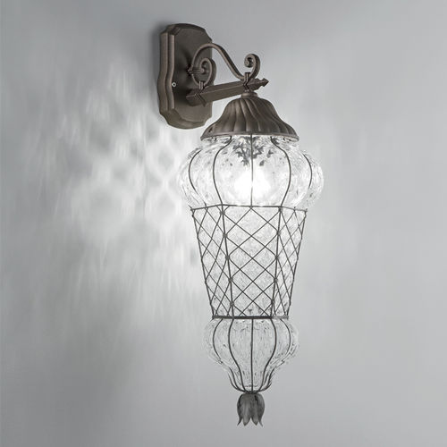 Applique classica - BABÀ - Siru Lighting - da esterno / in metallo / in vetro soffiato