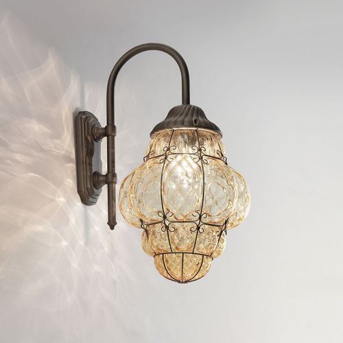 Applique classica - CLASSIC - Siru Lighting - da esterno / in metallo / in vetro di Murano