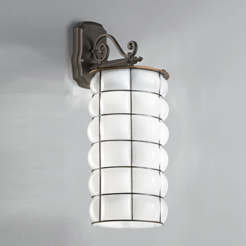 Applique classica - CORNO DUCALE - Siru Lighting - da esterno / in metallo / in vetro soffiato