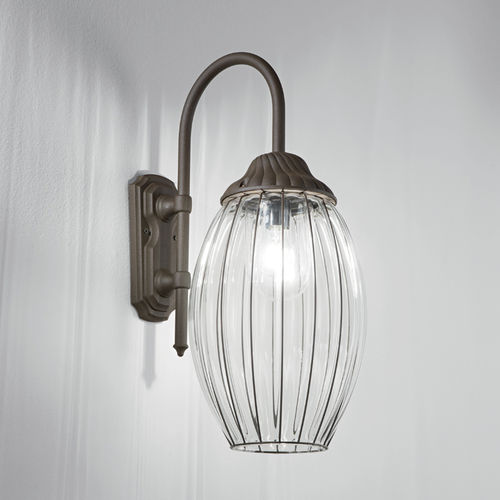 Applique classica - NAUTILUS - Siru Lighting - da esterno / in vetro soffiato / in metallo