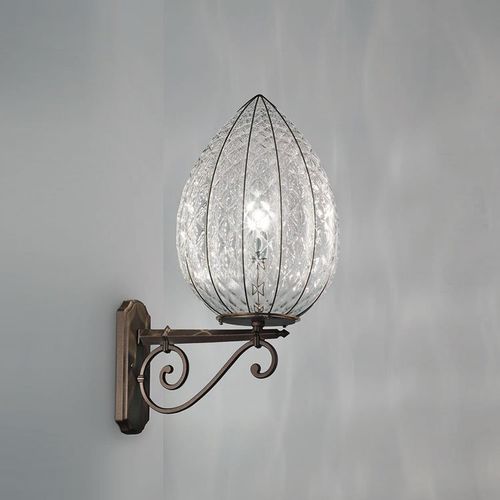 Applique classica - POVEGLIA - Siru Lighting - da esterno / in vetro soffiato / conica