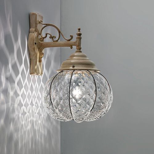 Applique classica - SAN STAE - Siru Lighting - da esterno / in vetro soffiato / sferica