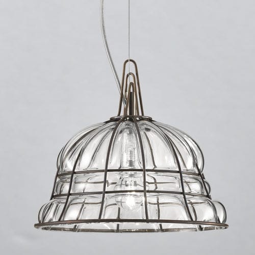 Lampada a sospensione - BELL - Siru Lighting - in maglia metallica / in vetro soffiato / contemporanea