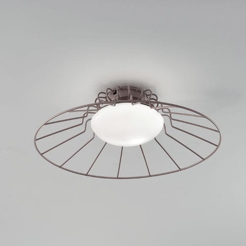 Plafoniera contemporanea - SUNRISE - Siru Lighting - rotonda / in filo metallico / in vetro soffiato