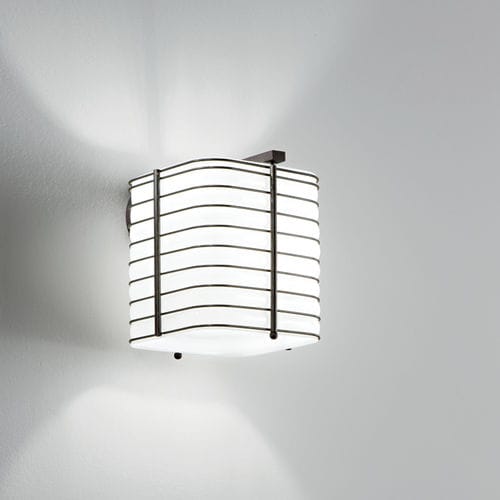 Applique contemporanea - NETTUNO - Siru Lighting - da esterno / in filo metallico / in vetro soffiato