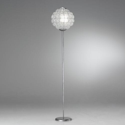 Lampada da terra - POUFF - Siru Lighting - in metallo / in vetro soffiato / contemporanea