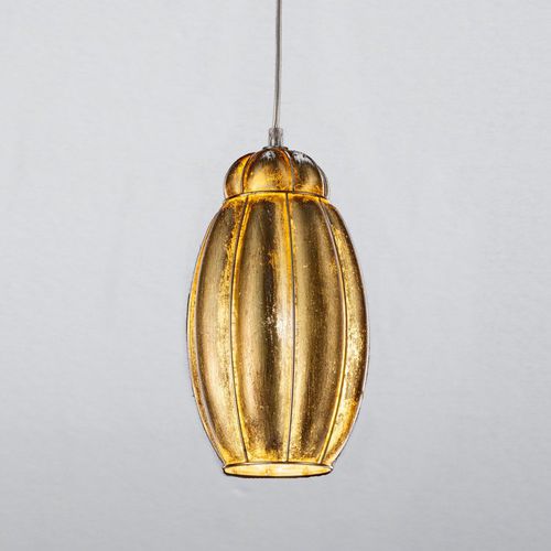 Lampada a sospensione - FOGLIA ORO - Siru Lighting - in cristallo / foglia d'oro / classica