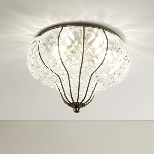 Plafoniera contemporanea - CARRO - Siru Lighting - rotonda / scultura / in vetro soffiato