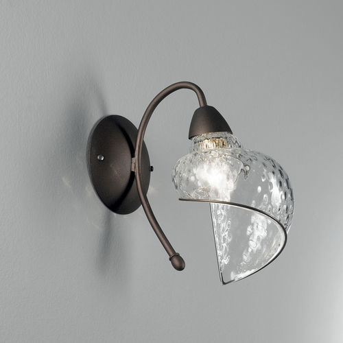 Applique classica - CHIOCCIOLA - Siru Lighting - da interno / in metallo / in vetro soffiato