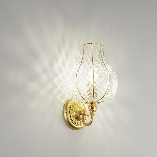 Applique in stile - ODALISCA - Siru Lighting - da interno / in metallo / in vetro soffiato