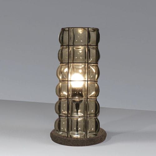 Lampada da tavolo - CORNO DUCALE - Siru Lighting - in filo metallico / in vetro soffiato / in vetro fumè
