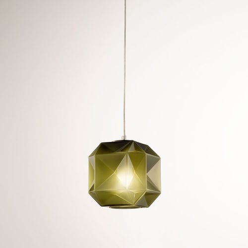Lampada a sospensione - CUBO - Siru Lighting - in vetro soffiato / contemporanea / con cavo