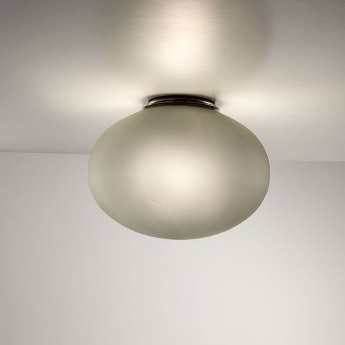 Plafoniera contemporanea - BOLLA - Siru Lighting - ovale / in vetro soffiato / in vetro fumè