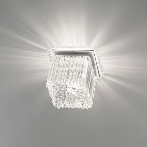 Plafoniera contemporanea - CUBETTO - Siru Lighting - cubo / in vetro soffiato / LED