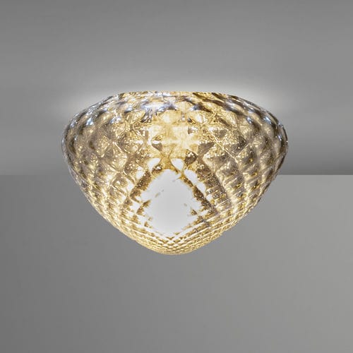 Plafoniera contemporanea - CUORE - Siru Lighting - conica / in vetro soffiato / LED