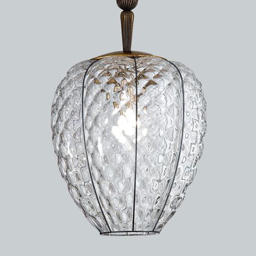 Lampada a sospensione - GEMMA - Siru Lighting - in vetro soffiato / classica / con cavo