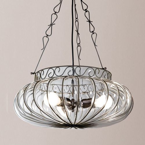 Lampada a sospensione - HAREM - Siru Lighting - in filo metallico / in vetro soffiato / classica