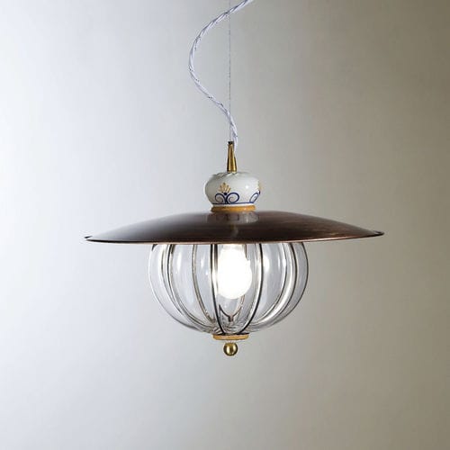 Lampada a sospensione - LAMPARA - Siru Lighting - in metallo / in vetro soffiato / classica