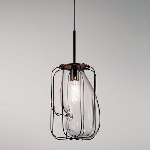 Lampada a sospensione - PAUSE - Siru Lighting - in maglia metallica / in vetro soffiato / contemporanea