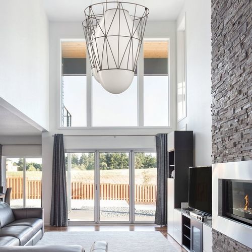 Lampada a sospensione - SEGNI - Siru Lighting - in filo metallico / in vetro soffiato / contemporanea